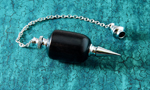 Black Ebony Pendulum with Silver Fittings