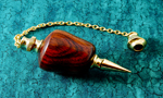 Caribbean Rosewood Pendulum with Gold Fittings