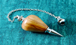 Olivewood Pendulum with Silver Fittings