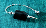 Black Ebony Pendulum with Silver Fittings