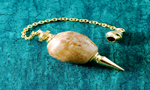 Maple Burl Pendulum with Gold Fittings