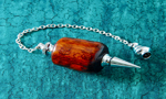 Snakewood Pendulum with Silver Fittings